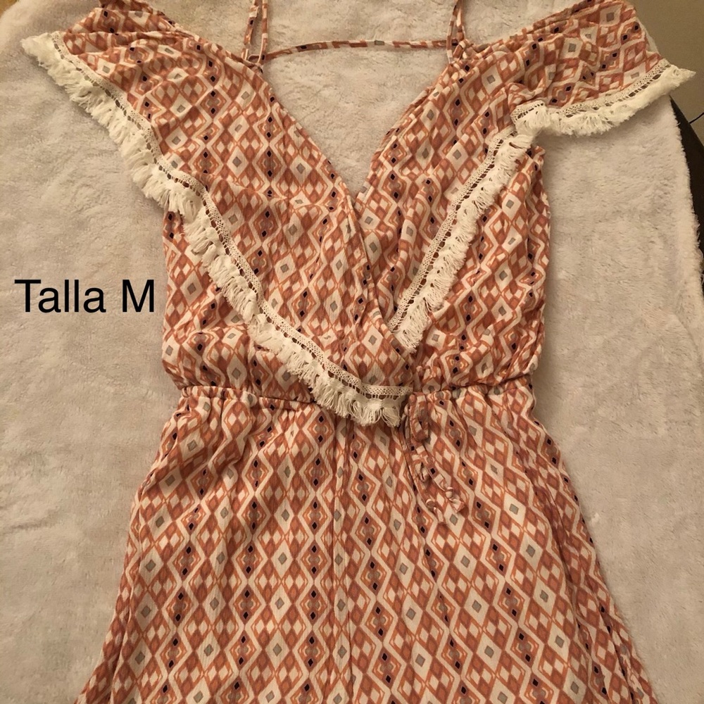 A short sleeve romper